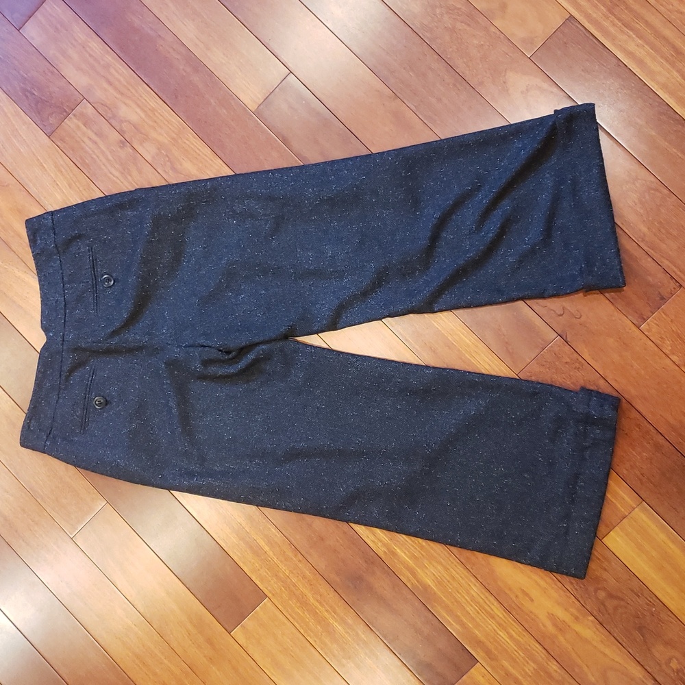 Classiques Entier Women's 6 Twill Herringbone wide leg trouser slack pants - Picture 8 of 10